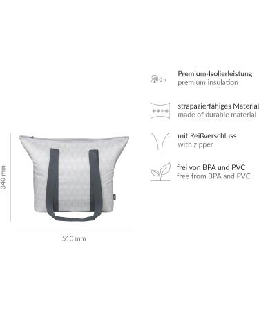 Buy Alfi ISO Shopper 17.00 L Geo Gray - Premium Insulated Shopping Bag for International Shipping - Buy Online on GoSupps.com