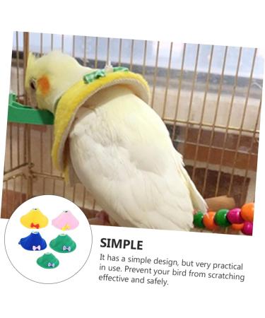DOITOOL 5pcs Parrot Size Cone Cloak Protective Lovebird Anti Neckerchief- Pet Plucking Adjustable Cockatoo 12x9cm Assorted Color - Buy Online on GoSupps.com