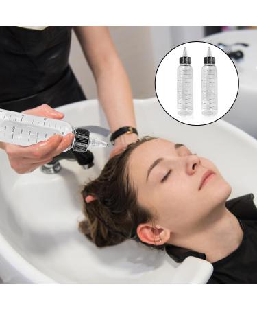 2pcs Hair Oil Applicator Bottle with Tip Hair Dye Nozzle Bottle Hair Color Squeeze Bottle Plastic Applicator Bottle Graduated Hair Colour Applicator Bottles for Salon Hair Care Coloring Paint Art Glue - Buy Online on GoSupps.com