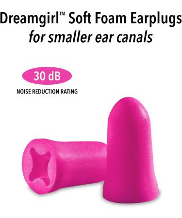 50 Pair Mack's Dreamgirl Soft Foam Earplugs - Pink, Small Size for Sleeping, Snoring, Studying, Events, Travel & Concerts - Buy Online on GoSupps.com