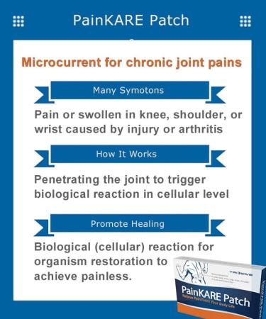 PainKARE Patch Microcurrent Device for Chronic Joint Pains One Device and 8 electrodes (up to 12 Treatments) - Buy Online on GoSupps.com