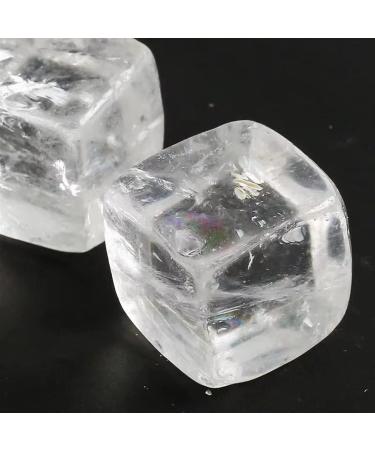 Crystal Hole Natural Crystals and Stones 15mm-22mm Raw Clear Quartz Crystals Cube for Rough Stones 10PC for Decoration Crystal Hole - Buy Online on GoSupps.com