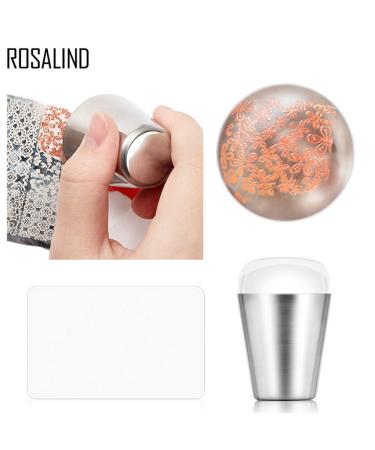 Buy Nail Art Stamper Set - Fashionable Silicone DIY Transfer Tool & Scraper for Stunning Manicures | N5322 - Buy Online on GoSupps.com