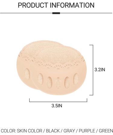 Honeycomb Fabric Forefoot Pads - Soft Cushion for High Heels & Sandals | 5 Pairs (2 Beige 2 Gray 1 Black) - Women's Invisible Toe Socks - Buy Online on GoSupps.com
