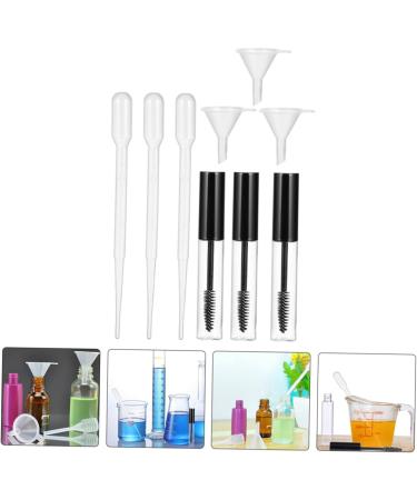 Gogogmee 9 Set Empty Mascara Bottle Eyelash Growth Oil Bottle Lip Cream Bottle Empty Funnel Abs Transparent - Buy Online on GoSupps.com