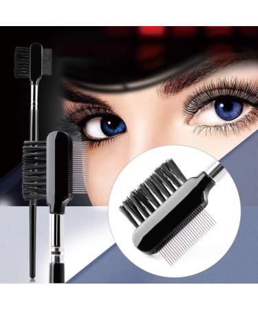 Shop Steel Eyebrow Eyelash Dual-Comb Extension Brush | Precision Metal Comb - 1PC for Perfect Beauty - Buy Online on GoSupps.com