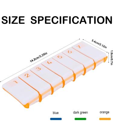 Shop Weekly Pill Organizer | 7-Day Travel Pill Box for Vitamins Supplements & Medicines - Push-to-Open Design - Buy Online on GoSupps.com