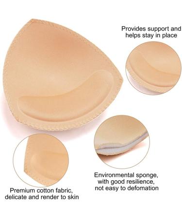 Bra Pads Inserts 3 Pairs - Nimiah Sewn Edges A/B C/D D/E Cup Sizes | Beige Black White Options | Small-Medium Size - Buy Online on GoSupps.com