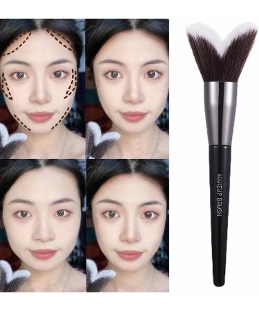 Angled Concealer Foundation Makeup Brush - Creative Design Jawlines Brushes - Professional Contou Concealer Foundation Brush for Cheek Forehead Jaw Nose - Buy Online on GoSupps.com