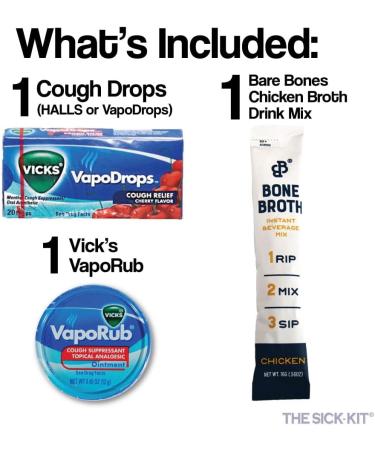 Sick-KIT: 15+ Essential Items for Cold, Flu, & Surgery Recovery - Get Well Soon Gift Set - Buy Online on GoSupps.com