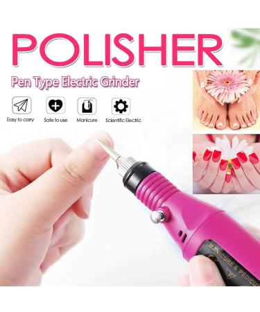 Portable Electric Nail Drill - USB Compact Efile Kit for Acrylic & Gel Nails | Professional Manicure & Pedicure Tools for Home & Salon Use - Buy Online on GoSupps.com