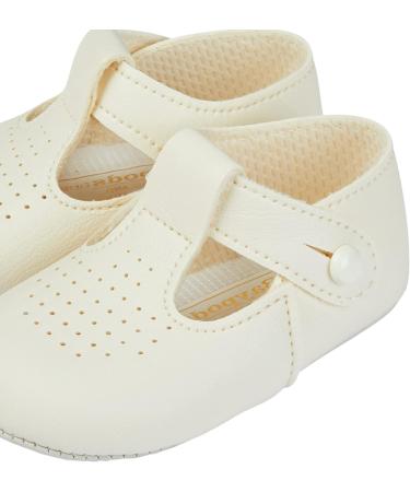 Early Days Baypods Soft Soled Pre Walker Baby Shoes | T Bar Style Shoe for Boys & Girls | Made in England | Cream - Buy Online on GoSupps.com