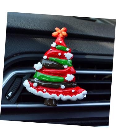GLEAVI Perfume Clip Christmas Ornament | Car Air Freshener & Aroma Diffuser | Essential Oil Diffuser | Red Cartoon Metal Clip - Buy Online on GoSupps.com