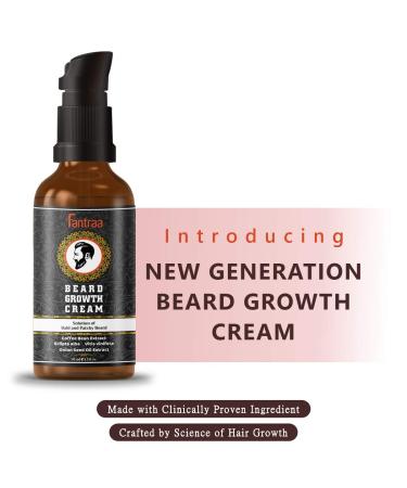Beard Growth Cream - 50ml | 100% Natural Coffee Bean & Onion Extract | Boost Beard Growth | Made in India - Buy Online on GoSupps.com