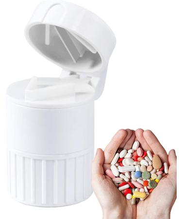 Bo te M dicaments Portable Petit Coupe-pilules Broyeur De Comprim s Compact Fabricant De Poudre M dicinale R cipient S parateur De Pilules tui De Rangement Pour Broyeur Organisateur De Sant White - Buy Online on GoSupps.com