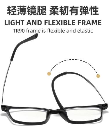 Shop Iynwbjts TR9912 Men's Anti Blue Light Reading Glasses - Retro Square Frame High Definition Medium-Aged & Older Sand Black - International Shipping Available - Buy Online on GoSupps.com