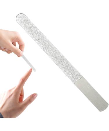 Stainless Steel Nail File - Stainless Steel Finger Nail File - Toenail File for Men and Women Manicure Tool for Home Salon or Travel Use Nail Care A-12 short - Buy Online on GoSupps.com