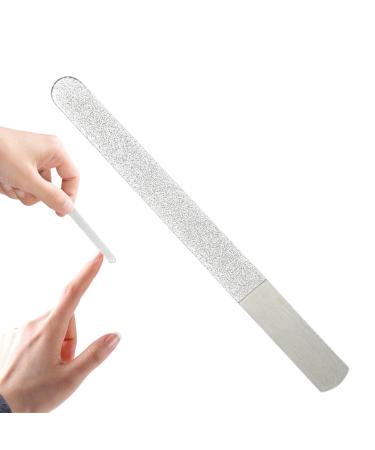 Fingernail Files Stainless Steel Finger Nail File Toenail File for Men and Women Manicure Tool for Home Salon or Travel Use Nail Care A-12 short