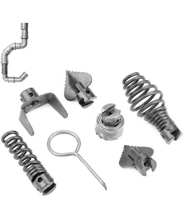 Drain Cleaner Cutter Head Set - Cutting Head Set Drain Cleaner Tool Steel Pipeline Dredging | Cutter Head Drain Cleaner Complete and Sturdy for Living Room Kitchen Hotels Thaely - Buy Online on GoSupps.com