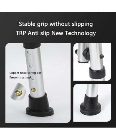 Folding Bathroom Chair Shower Chairs with Arms and Backrest Non-Slip Height Adjustable Shower Stool for Elderly Disabled Pregnant Women and Adults(B) - Buy Online on GoSupps.com
