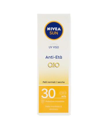 NIVEA Sun UV Face Anti-Aging Sun Cream Q10, 30 SPF, 50 ml