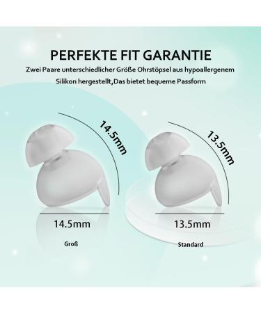 DONGSHEN Reusable Noise Cancelling Ear Plugs for Sleeping - Ultra Soft Silicone Earplugs for Deep Sleep, Concerts, and More (Blue) - Buy Online on GoSupps.com
