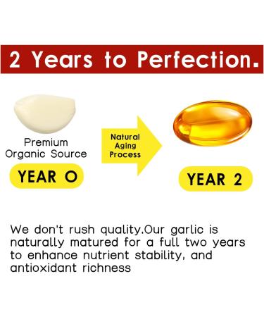 Louma Odorless Aged Garlic Aged Garlic Extract - 300 Count 7500mg 24 Month Organic Aged Garlic Supplement- Non-GMO Vegetarian (1PCS) - Buy Online on GoSupps.com