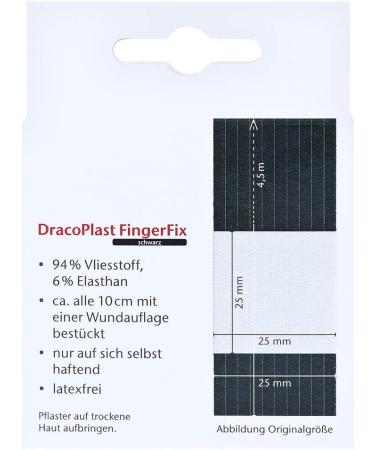 DRACOPLAST FingerFix 2 - 5cm x 4.5m | Wound Cover Bandage Schwarz - Buy Online on GoSupps.com