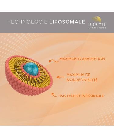 BIOCYTE Vitamine C Liposomale 500mg - Compl ment Alimentaire Energie et Immunit - 28 Comprim s Croquer (14x2 tubes) - Programme de 28 jours - Buy Online on GoSupps.com