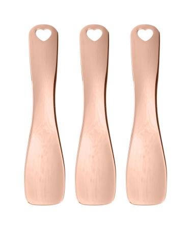 SOLUSTRE 3pcs Cosmetic Spatula Scoop Eye Cream Scoop Makeup Scoop Mini Makeup Spoon Cosmetic Skincare Scoop Eye Care Eye Cream Spatula for Skincare Cream Spoon Mix Mask Miss Golden1