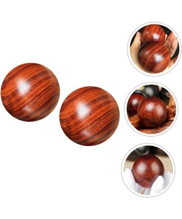 JECOMPRIS ROLL 2ST Solid Wood Massage Balls Premium Mahogany Hand & Foot Massager 5cm Stress Relief Fitness Tool - Buy Online on GoSupps.com
