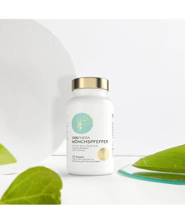 High Dose M nchspfeffer Capsules - 120 Vegan Capsules with Wild Yams Dong Quai Vitamins & Iron | Original Vitex Agnus Castus - Buy Online on GoSupps.com