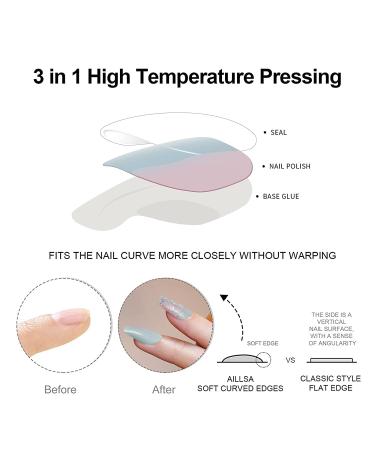 Buy Semi Cured Gel Nail Strips - 28 pcs Sky Blue Nail Wraps Long Lasting & Salon Quality Easy Application with UV Lamp - Buy Online on GoSupps.com