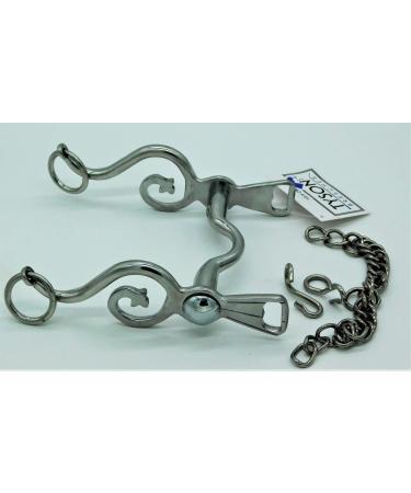 Kandare Spanish Baroque Portuguese Show - 12.5 to 16.5 | Gold & Silver Colors | Includes Chin Chain (13.5 Silver) - International Shipping Available - Buy Online on GoSupps.com
