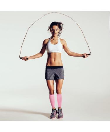 Calf Compression Sleeves (4 Pairs) for Men and Women - Running, Cycling, Climbing - Black, Gray, Pink, Blue - Buy Online on GoSupps.com