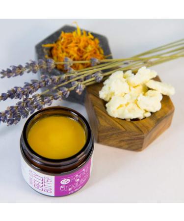 Mama Glow Belly Butter - Organic Stretch Mark Relief with Argan Rosehip & Calendula Oils | Improve Skin Elasticity for Pregnancy & Postpartum - Buy Online on GoSupps.com