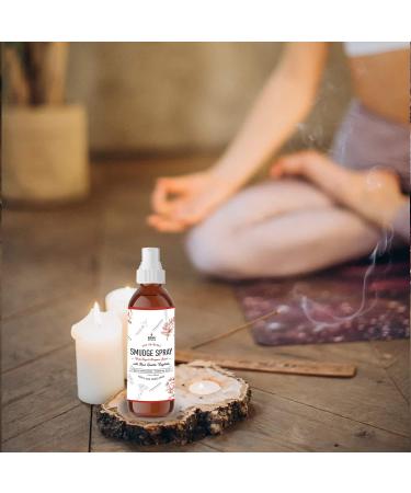 Soul Sticks Smudge Spray 3.5 oz. Bottle - White Sage & Dragon's Blood | Cleanse Negative Energy, Purify Home | With Quartz Crystals - Buy Online on GoSupps.com