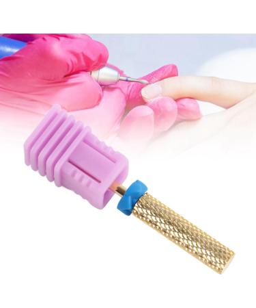 Pedicure Nail Drill Bit High Strength Gold Barrel Flat Top Tungsten Steel Nail Drill Bit Fast Grinding for Gel Nails (129#-M) - Buy Online on GoSupps.com