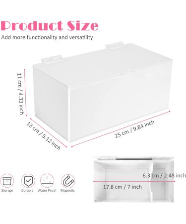 Chengfu Acrylic Magnetic Sanitary Napkin Container - Women's Bathroom Pad Holder for Period Use - White - Buy Online on GoSupps.com