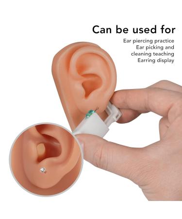 Dark Skin Tone Silicone Human Ear Model for Medical Training - Left & Right | Educational Practice Model - Buy Online on GoSupps.com