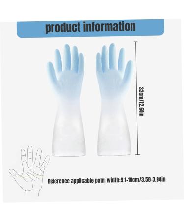 Cleaning Gloves Kitchen Gloves Reusable Dishwashing Gloves Rubber Gloves Anti Slip Household Gloves for Bathroom for Palm Width 3.6''-3.9 - Buy Online on GoSupps.com