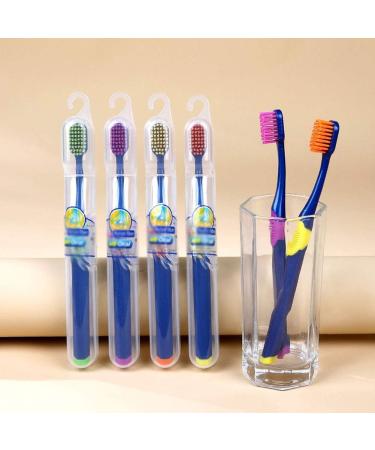 Wxpjmdfc Manual Toothbrush - Medium-Hard Bristles Pack of 4 Travel Toothbrushes for Men & Women Individually Packaged Body Care - Buy Online on GoSupps.com