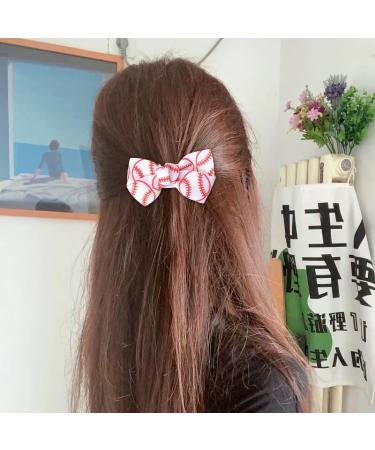 Sport Hair Clips for Girls Football Rugby Hair Barrettes for Women Sports-Themed Party Hair Accessories for Daughter Baseball Hairpin Bowknot Clip for Teen Girls Bow Barrette Set 3 Pairs - Buy Online on GoSupps.com