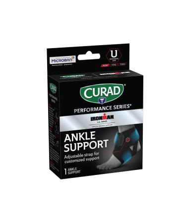 CURAD Performance Series IRONMAN Ankle Support - Wrap-Around Universal Fit for Enhanced Stability | International Shipping Available - Buy Online on GoSupps.com