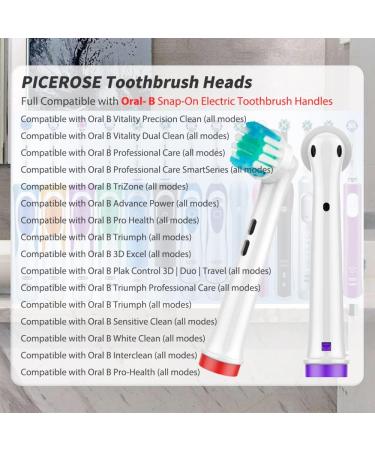 8pcs Compatible Replacement Toothbrush Heads with 4pcs Covers for Oral B | Oral B Toothbrush Head Refills (Standard) - Buy Online on GoSupps.com