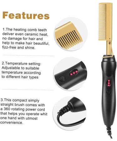 Outanaya Dry Use Wet Hair Copper Curling Curler Styling Plug US Electric Multifunctional Straightener Tools - Buy Online on GoSupps.com