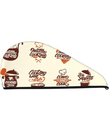 Cooking with Love Microfiber Hair Towel - Super Absorbent Quick Dry Wrap for All Hair Types | Coral Velvet for Women - Buy Online on GoSupps.com