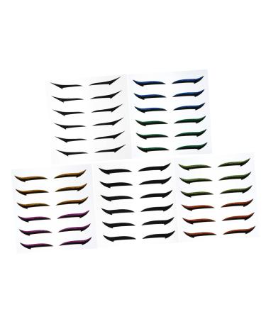 FOMIYES 36 Pairs Glitter Eyeliner Double Eyelid Strips Eye Skin Sticker Adhesive Tape Eyes Miss