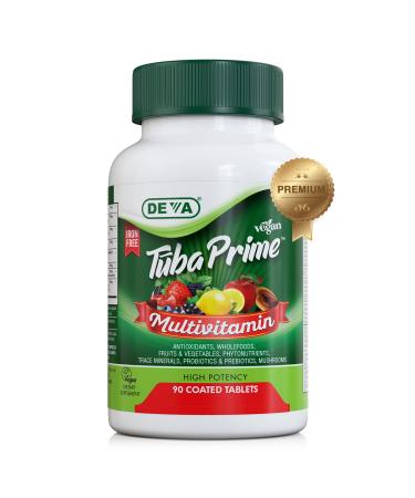 Deva Tuba Prime Multivitamin Iron Free High Potency 90 Coated Tablets