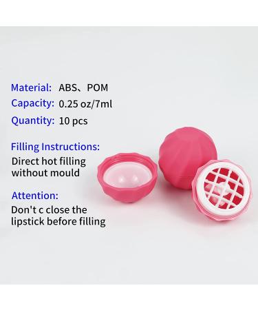 LONGWAY 0.24Oz (7ml) Empty Lip Balm Sphere Containers - Rose Red | BPA Free Chapstick Tubes for Lip Gloss - Screw Cap Lipstick Holder - Buy Online on GoSupps.com